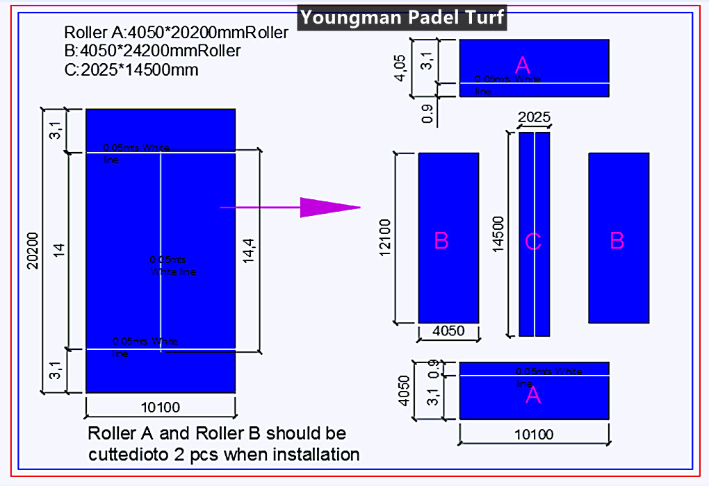  Premier Padel Official Artificial Turf